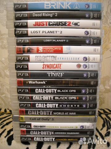 Игровые диски на ps3