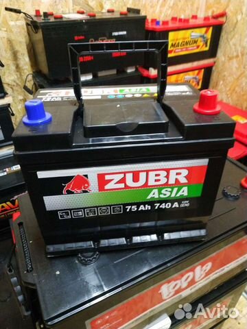 Аккумулятор Zubr Азия 75a