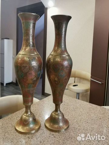 Ваза напольная латунь 70-е года