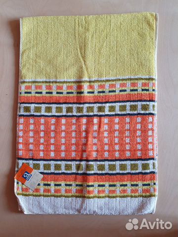 Полотенце махровое цветное Винтаж СССР