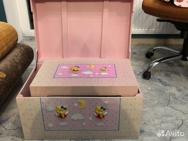 Сундук для игрушек из трех шт