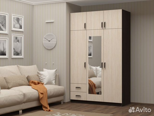 Шкаф Шкаф 3-х створчатый с 2 ящиками новый