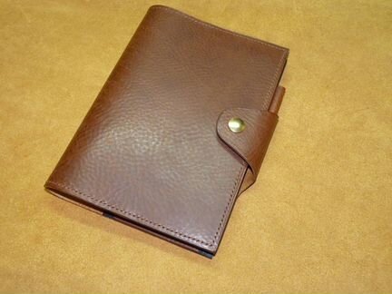 Кожаная обложка для ежедневника А5 ручная работа