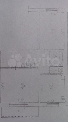 2-к. квартира, 53 м², 5/5 эт.