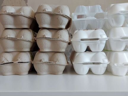 Ячейки упаковка для яиц б/у 40 шт