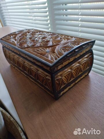 Шкатулка деревянная, ручной работы