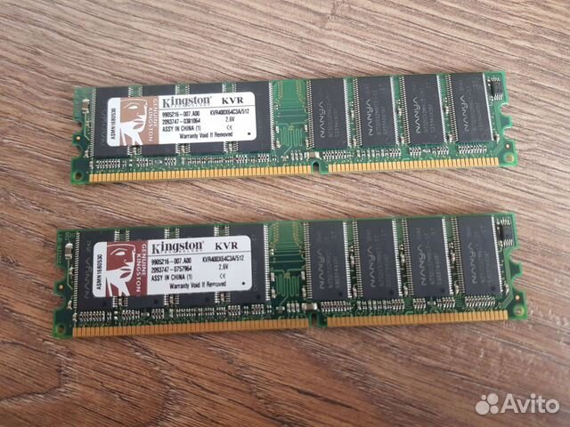 Оперативная память DDR Kingston KVR400X64C3A/512 2