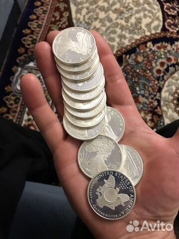 Монеты серебро
