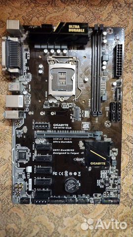 Материнская плата GA-H110-D3A нерабочая