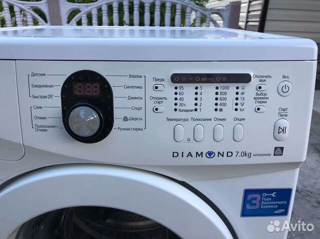 Стиральная машина samsung diamond 7 kg wf0690nrw