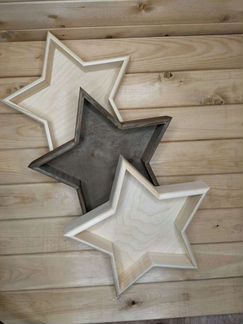 Бокс из массива сосны звезда