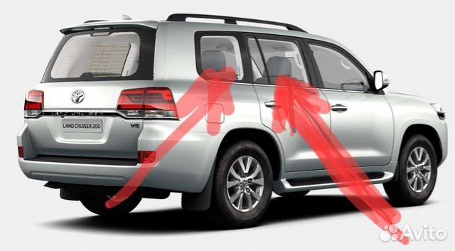 Стекла на ланд круизер 200