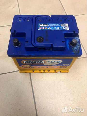 Аккумулятор б/у Akom Efb 60a