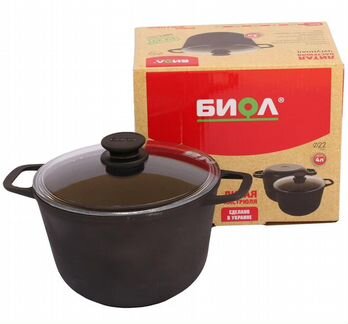 Кастрюли чугунные с крышкой,3/4/5/6/8л