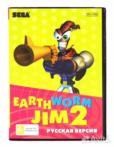 Картридж Sega earthworm JIM 2