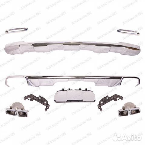 Диффузоры 63 AMG Mercedes GL-klass (X 166) хром