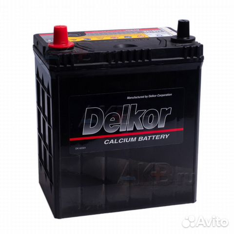 Аккумулятор автомобильный Delkor 46B19R (40L 370A