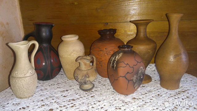 Коллекция винтажных ваз из керамики