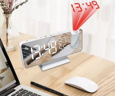 Часы настольные (с прэкцией) радио, будильник