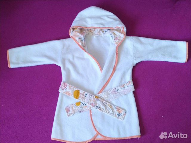 Детский махровый халат и тапочки crooks