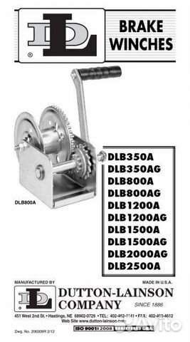 Лебёдка Dutton-Lainson DLB800AG