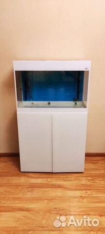 Аквариум с тумбой Aquael glossy 80(125L) белый б/у