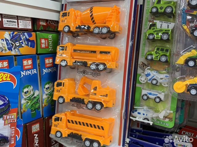 Набор машинок техника 4 штуки