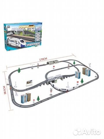 Железная дорога «Экспресс», работает от батареек