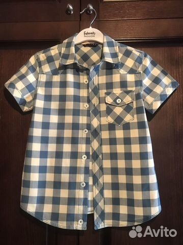 Рубашка для мальчика 6-8 лет, Sisley