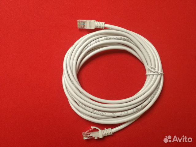 Кабель патч-корд литой UTP Кат.5е серый 3 м