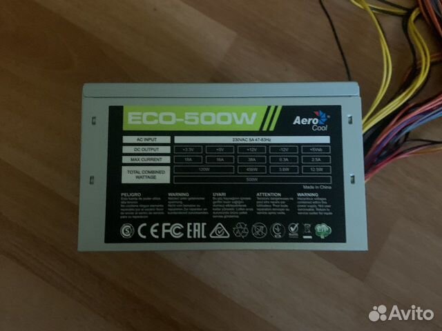 Блок питания aerocool eco 500w обзор