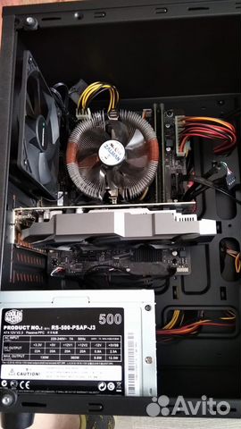 Игровой компьютерIntel Core i3-10100F/GTX1050ti