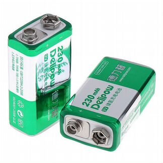 Аккумулятор Крона Delipow 6F22 (230mAh,9V)