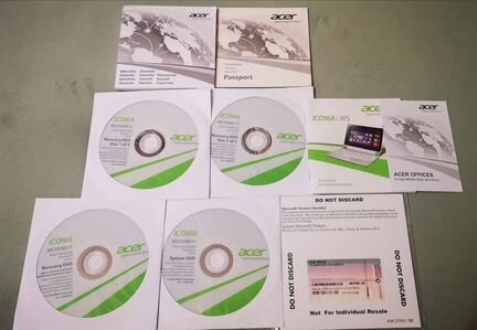 Установочные диски Acer Iconia W5