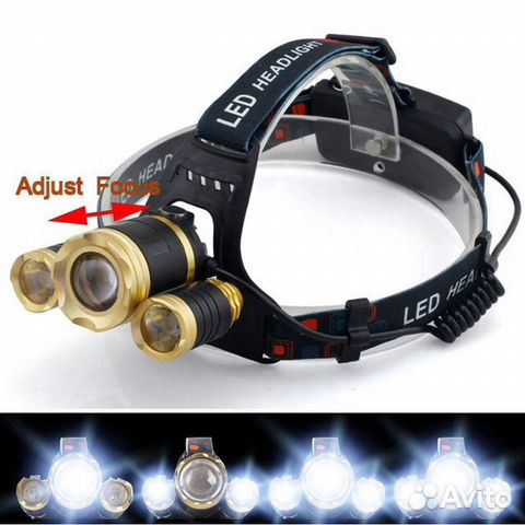 Мощный налобный фонарь HeadLight Profi