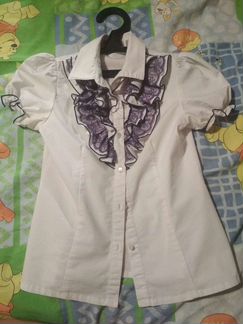 Белая блузка для девочки