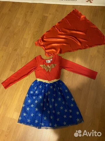 Костюм платье девочка Супергерой HM 6-8 лет