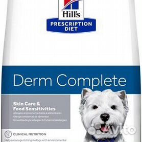 Derm complete. Hills Derm complete Mini. Хиллс для мелких пород собак 6 кг. Дерм комплит корм для собак. Корм Хиллс дерм комплит для французского бульдога.