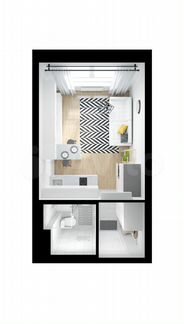 Квартира-студия, 19.8 м², 20/33 эт.