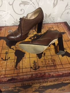 Ботильоны кожаные