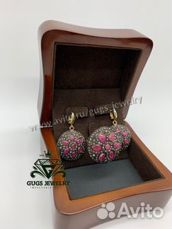 Эксклюзивные Серьги и Кольцо с рубинами