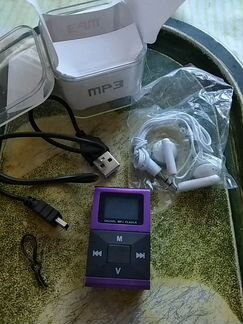 MP3 плеер фиолетовый металлик