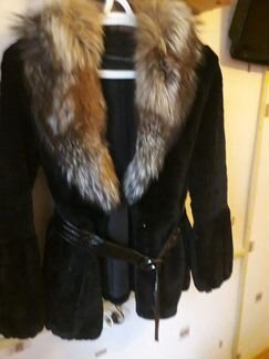 Полушубок стриженный кролик 44-46,б/у