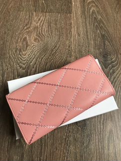 Кошелек ysl розовый flap wallet