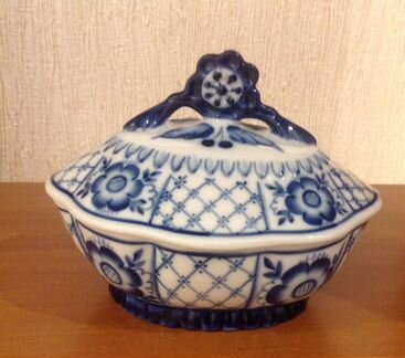 Масленка(сахарница ) Гжель