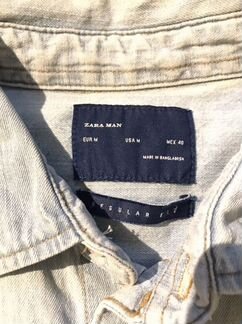 Джинсовая рубашка zara