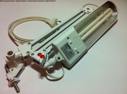 Настольная лампа с фиксатором к столешнице White