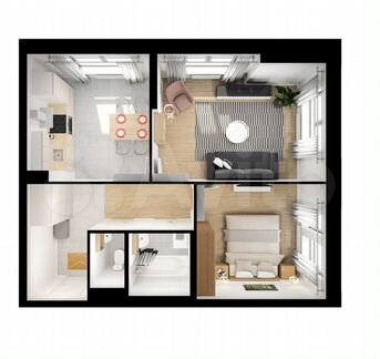 2-к квартира, 52.9 м², 14/33 эт.