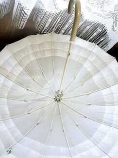 Белый зонт-трость Zest