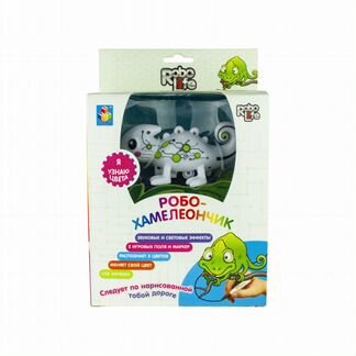 Интерактивная игрушка 1Toy робо-Хамелеончик, меняю